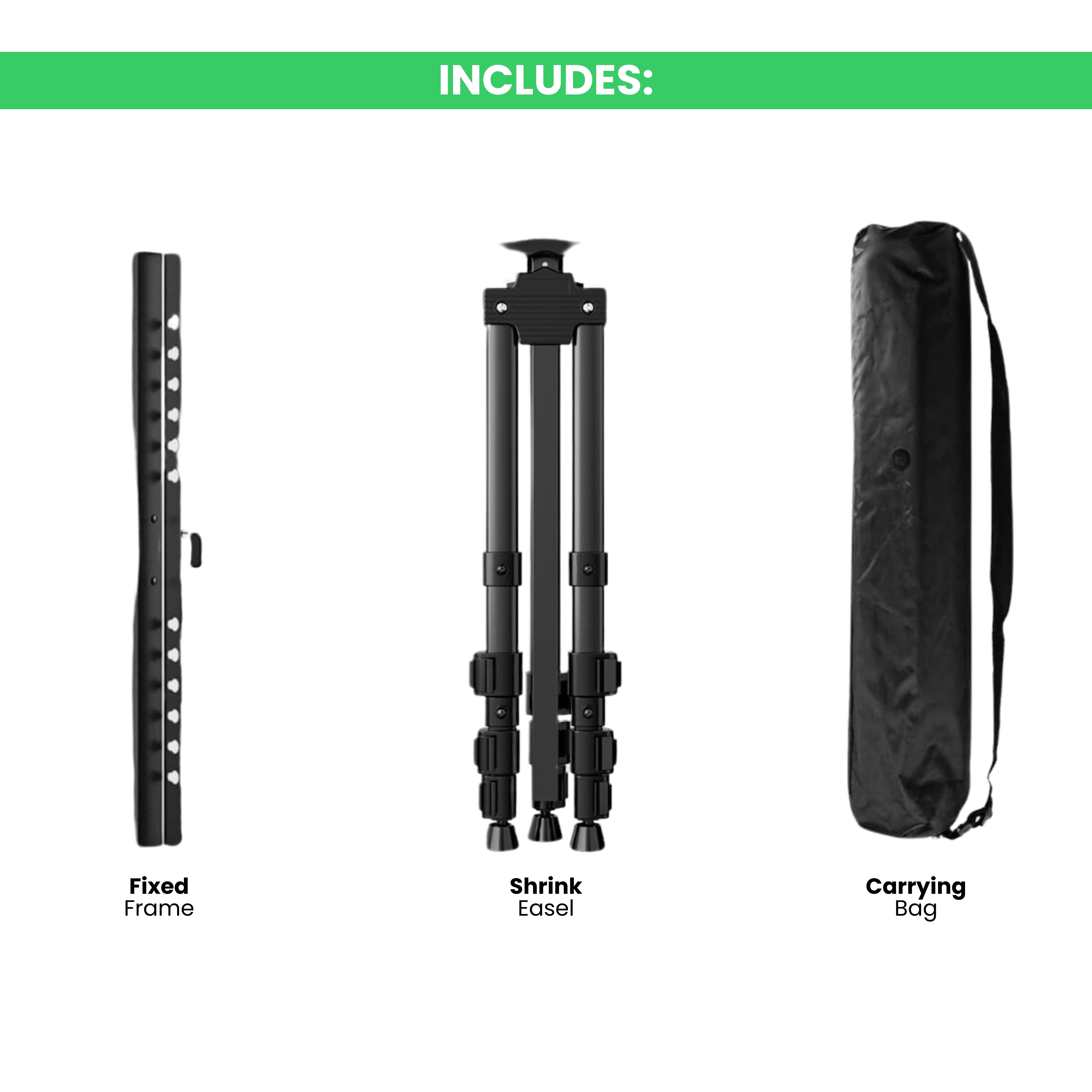 Heavy Duty Folding Artist Telescopic Easel with Carry Bag