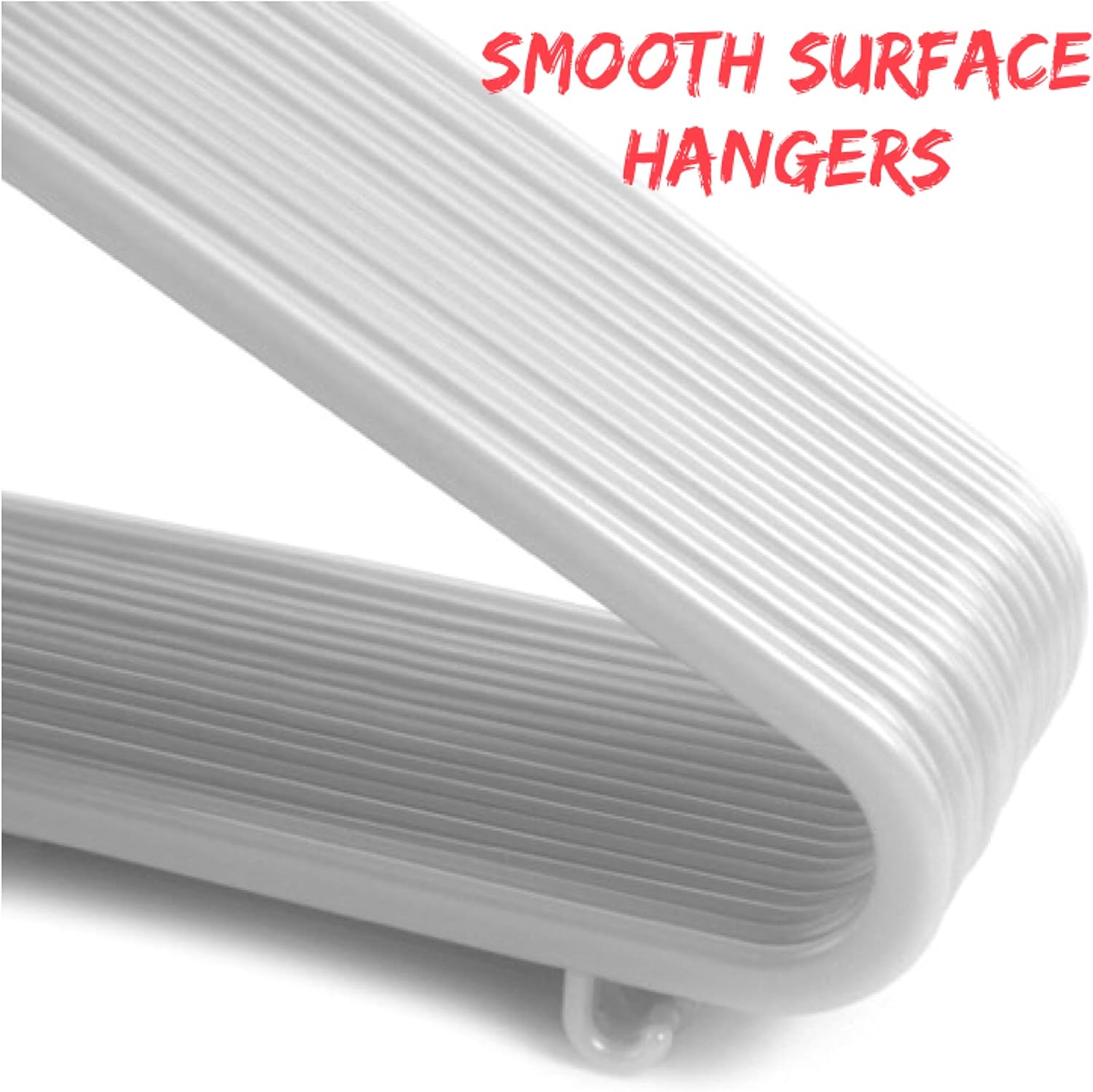 PACK OF 40 PLASTIC NURSERY HANGERS