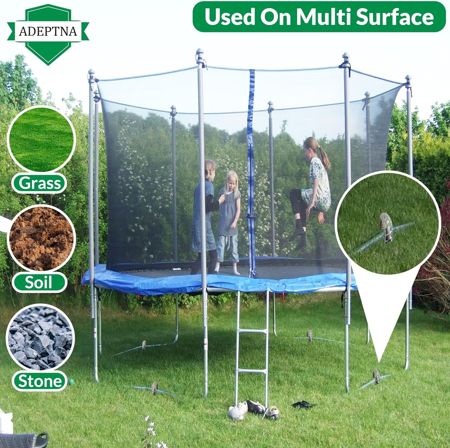 Heavy Duty Steel Pack of 6 Anti-Rust Galvanised Steel Marquee Ground Stakes 38cm Tent Pegs Solid Steel Rebar for Reliable and Long Use