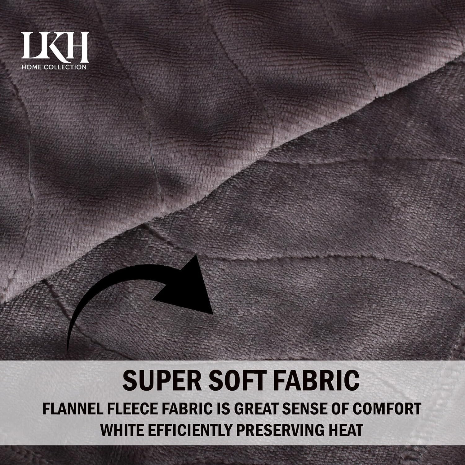 Electric Blanket Heated Throw/Over Blanket With 9 Heat Settings And Timer Function-Soft And Comfortable-Overheat Protection (GREY)