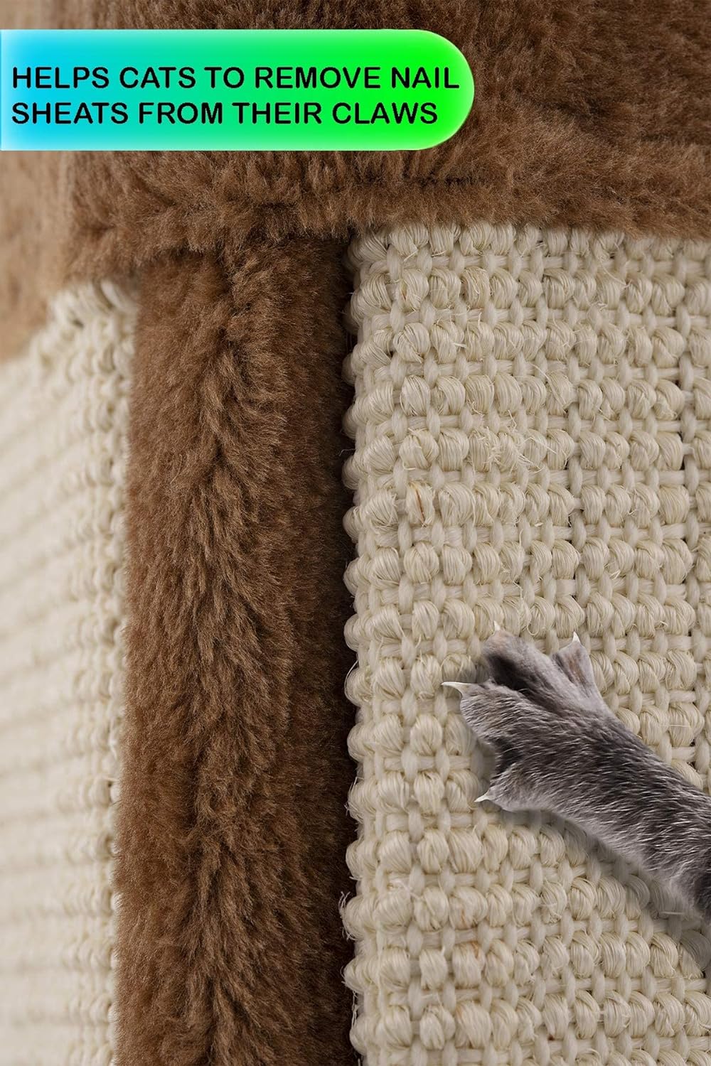 New Cat Pet Wall Corner Scratching Scratch Board Mat Post Tree Scratcher Sisal Rope