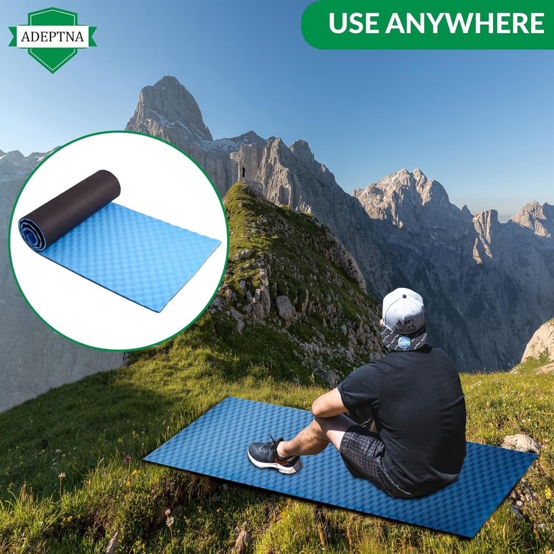 Durable EVA Foam Roll-Up Mat - Lightweight & Waterproof