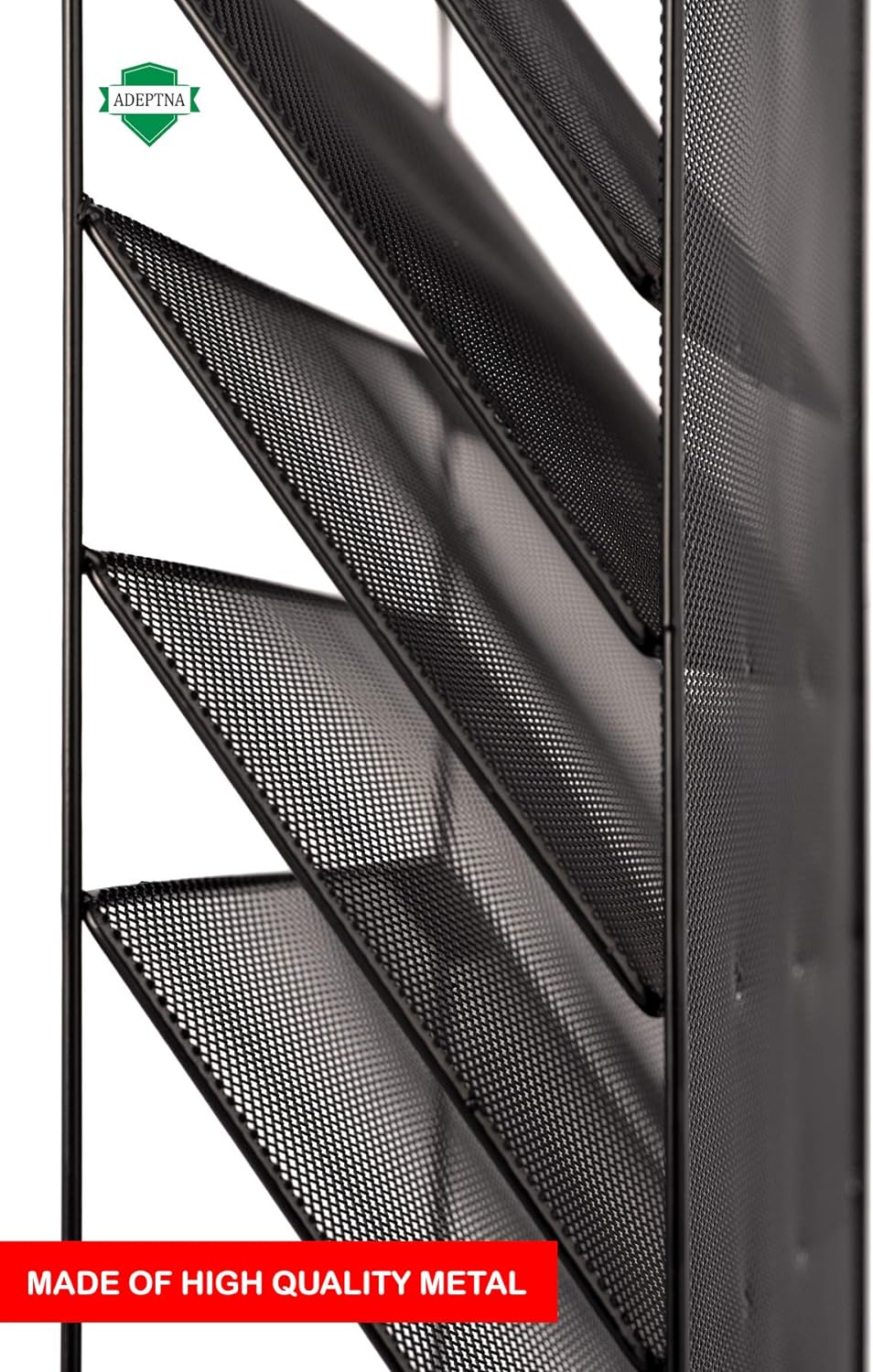 Heavy Duty Wall Mounted 6 Tiers Magazine Literature Holder Rack