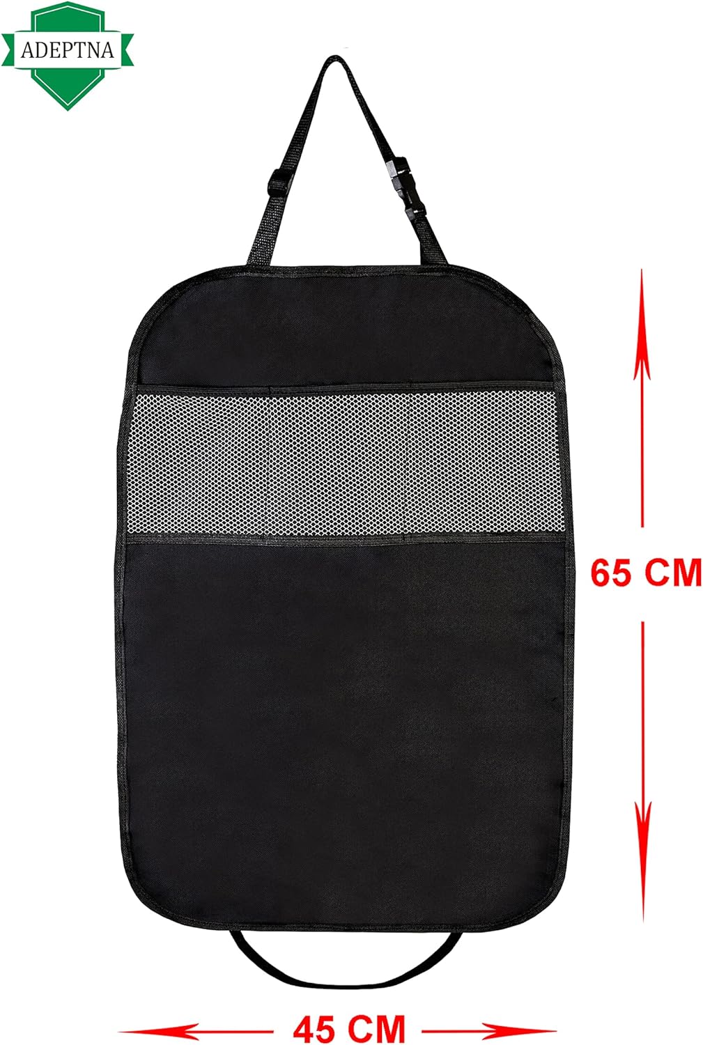 2 Pack Car Organizers Kick Mat Car Seat Protector Cover 3 Mesh Pockets Toy Storage Organiser Kids