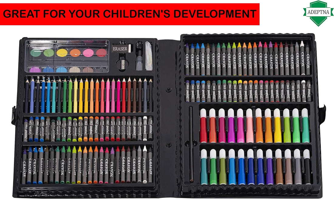 Jumbo Artist Set - Portable Colouring Set - Perfect Gift for Kids  168 PCS