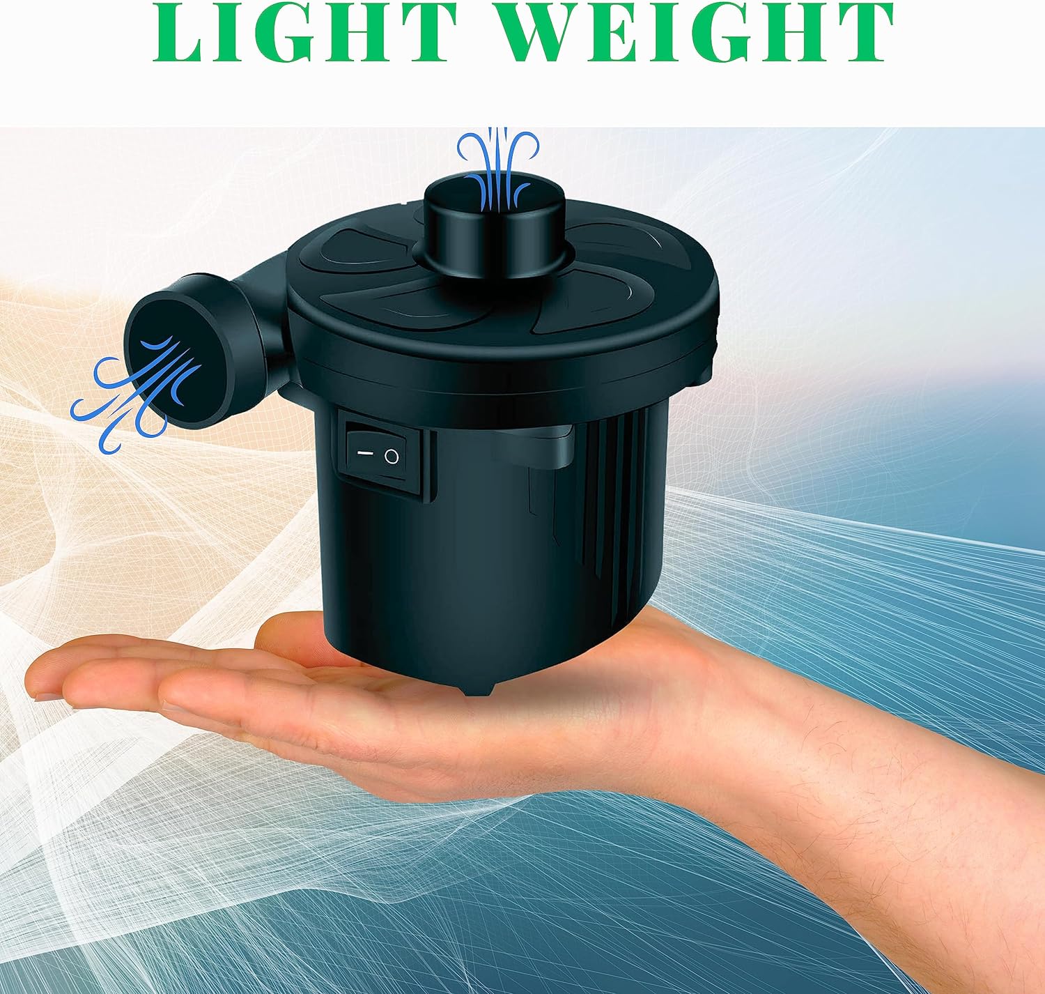 Electric AC240V/130W AC Air Pump Inflator Deflator For Airbeds Paddling Pools Toys