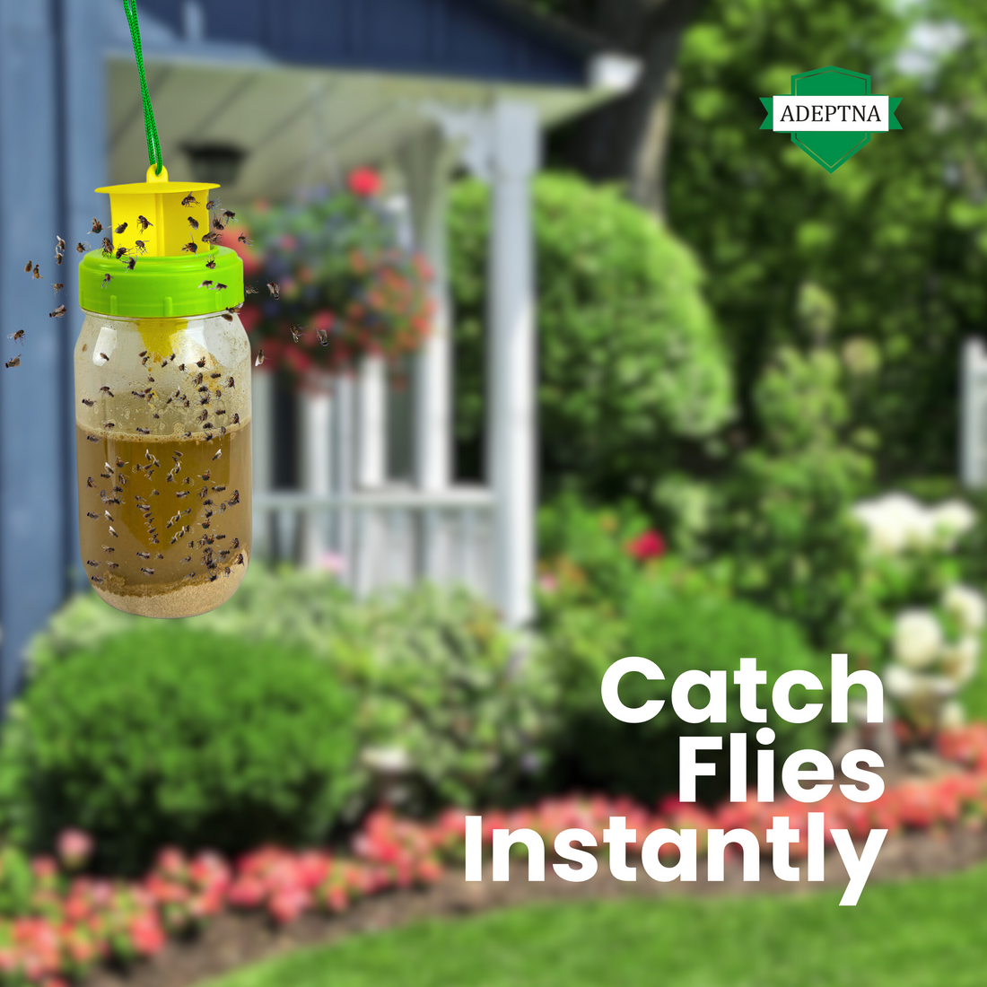 2-Pack Fly Catcher Traps - Ready Baited, Safe & Effective