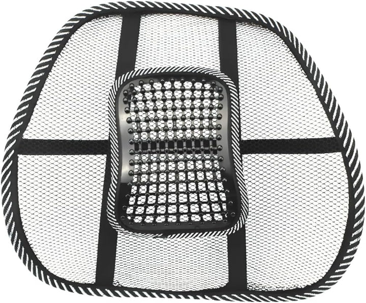 ADEPTNA Super Comfort Mesh Lumbar Back Seat Sitting Support System with Massage Nodes - Pain Relief Support for Office Chair Car Seat Back Support Driving Back Rest